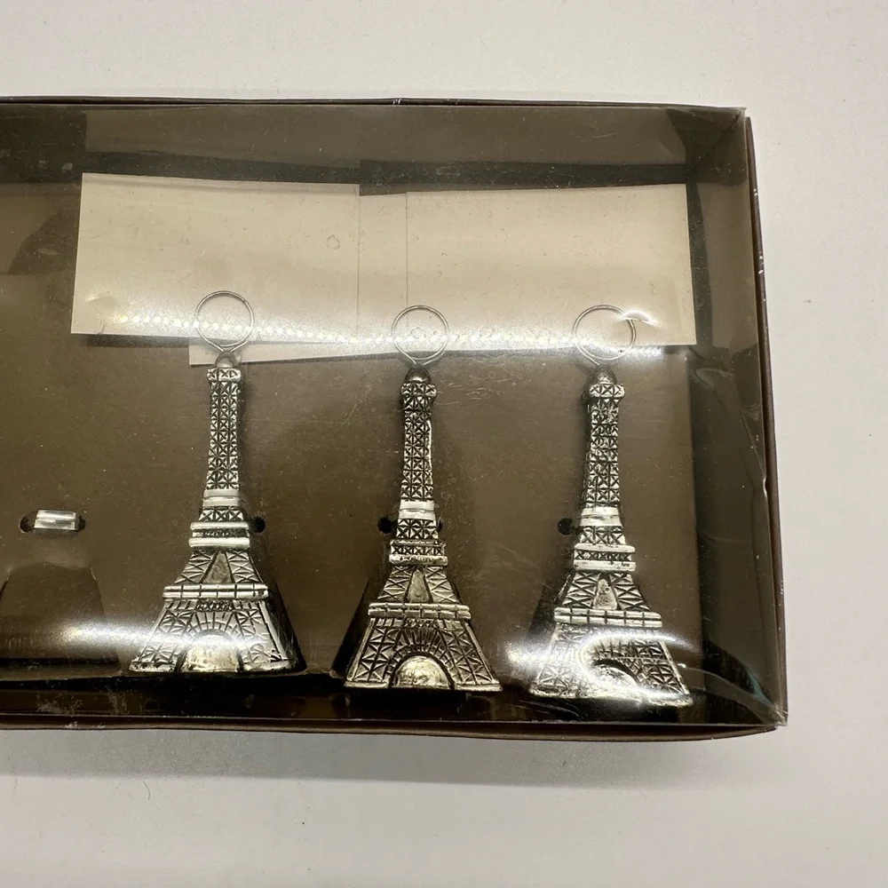 Pier 1 Imports (3) Eiffel Tower Place Card Holders and Note Cards READ Only 3!‎
